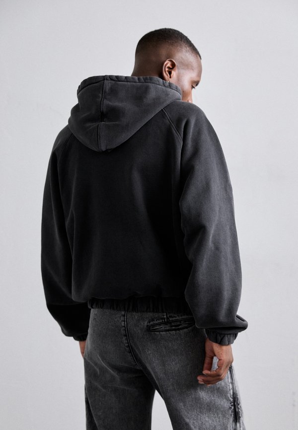 WASHED BLACK COMMUNITY ZIPPED HOODIE - Zip-up sweatshirt3