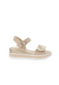 Valleverde Sandali con plateau - beige