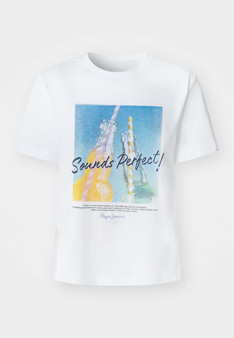 Pepe Jeans T-shirt print wit Pepe Jeans T-shirt print wit