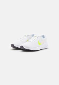 Nike Performance REVOLUTION 7 - Road running shoes - white/cyber/crimson tint/dark raisin