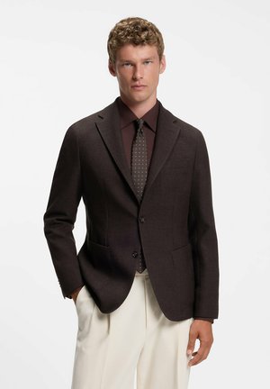 BOSS, Cravate - dark brown nine