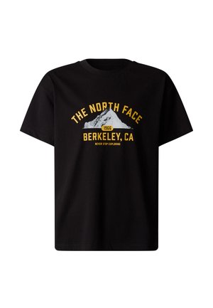 VARSITY GRAPHIC - Print T-shirt - tnf black