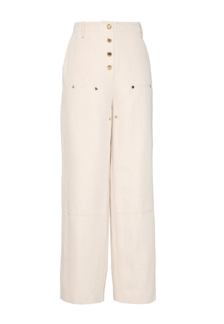 sandro Wide leg zandkleur