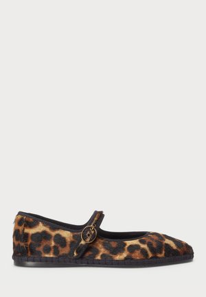 HAIRCALF MARY JANE ESPADRILLE - Ballerine - leopard