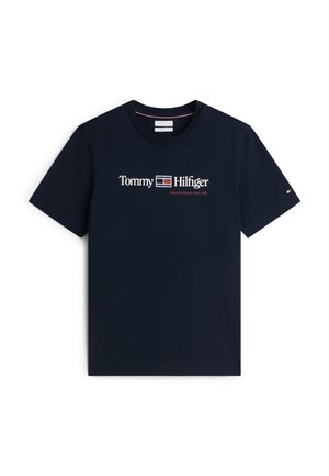 Tommy Hilfiger, GRAPHIC TEE - T-shirts print - navy blue