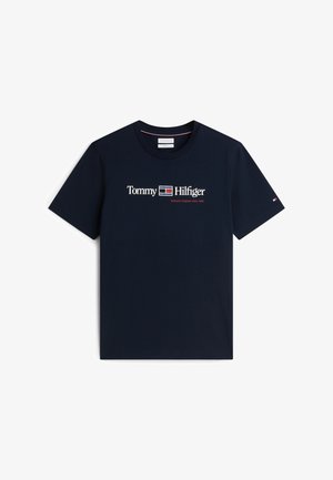 Tommy Hilfiger, GRAPHIC TEE - T-shirt print - navy blue