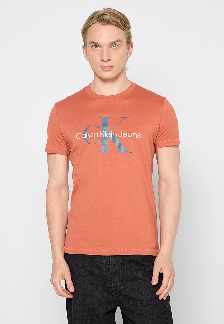 Calvin Klein Jeans T-shirt print oranje