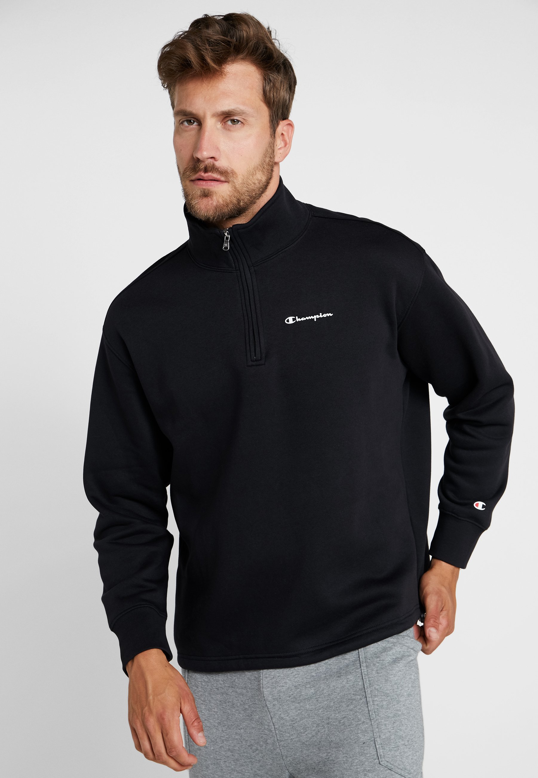 Champion HALF ZIP Sweatshirt blackschwarz Zalando.at Champion HALF ZIP Sweatshirt blackschwarz Zalando.at