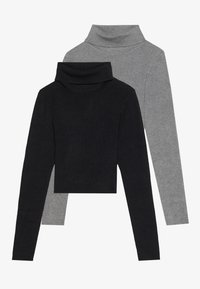 2 PACK - Trui - mottled grey/black