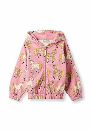 TELSTAR HOODIE WITH HORSES - Sweatjacke - pink