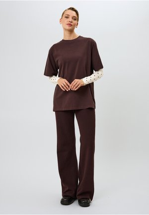 BF NOSTALGIA HEART - T-shirt print - truffle