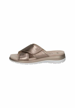 Mules - taupe metallic