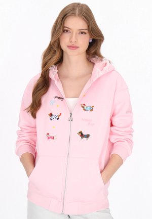 Cipzáras pulóver - light rose