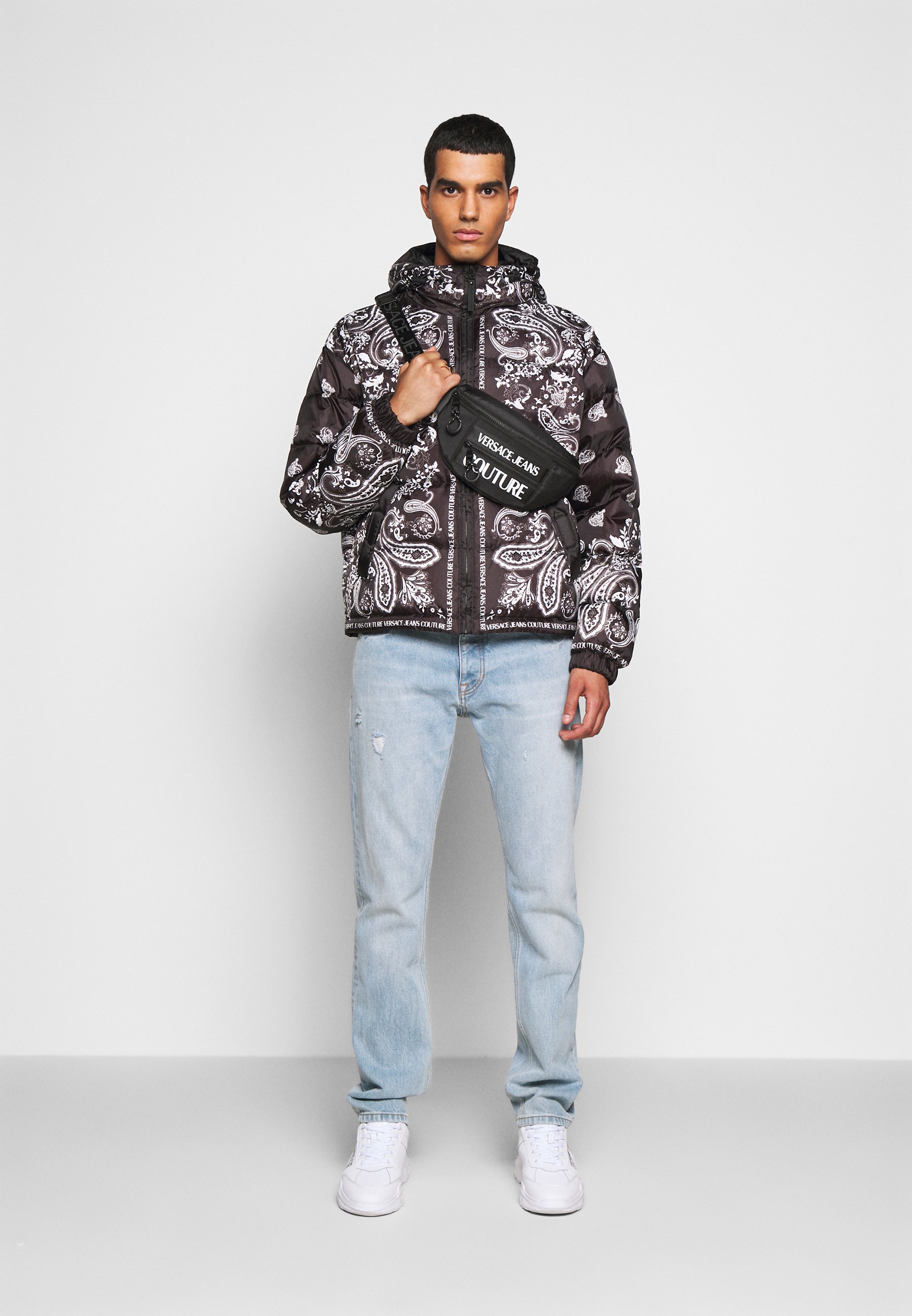 RIPSTOP PRINTED PAISLEY Daunenjacke nero RIPSTOP PRINTED PAISLEY Daunenjacke nero