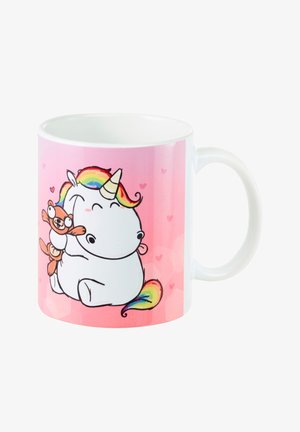 Pummeleinhorn FRIENDS ICH LIEB DICH MEHR ALS EI - Drink bottle - rosa blau