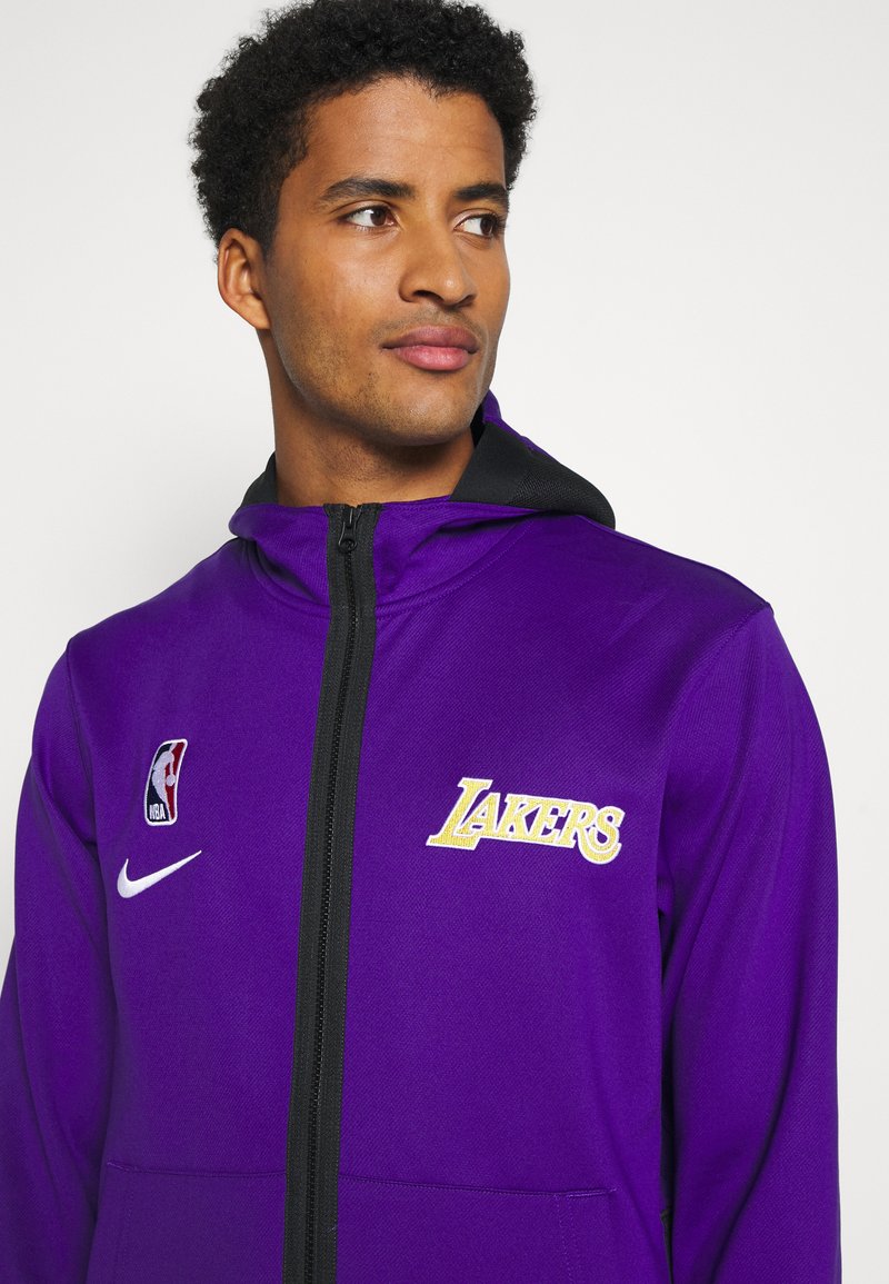 Nike Performance Nba La Lakers Thermaflex Showtime Full Zip Hoodie Vereinsmannschaften Field Purple Black White Lila Zalando De