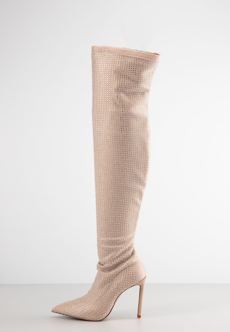 ALDO Overknee laarzen beige ALDO Overknee laarzen beige