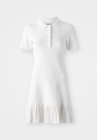 ROBE COURTE FRILL - Gebreide jurk - ecru