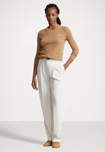 Polo Ralph Lauren CABLE KNIT WOOL CASHMERE JUMPER - Pulóver - collection camel melange
