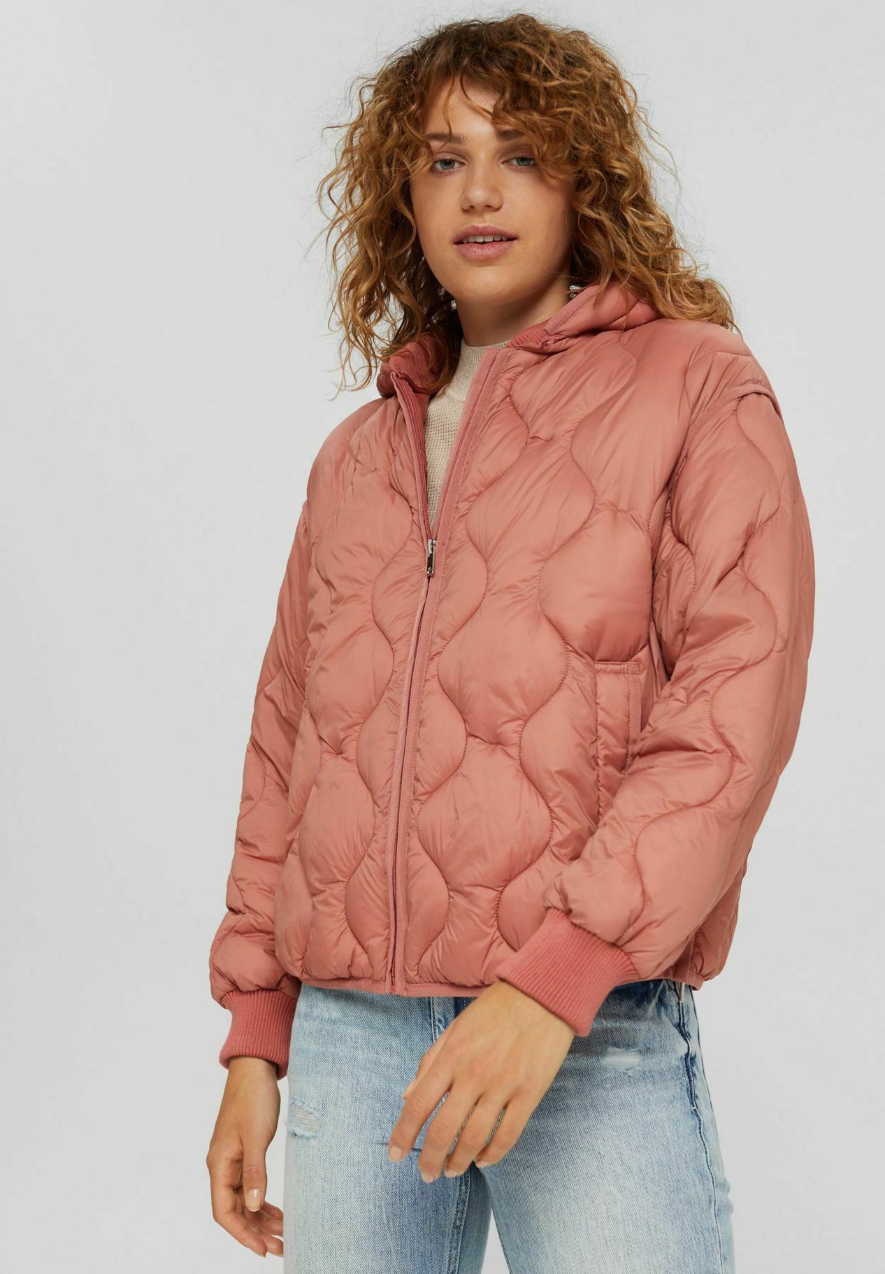 edc by Esprit RELAXED FIT - Chaqueta de invierno - coral/salmón - Zalando.es