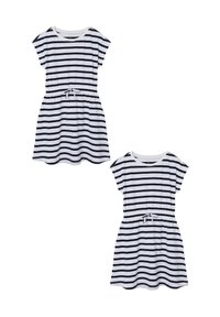 Name it 2ER-SET MIDI KURZAM RUNDHALS - Jerseykleid - dunkelblau