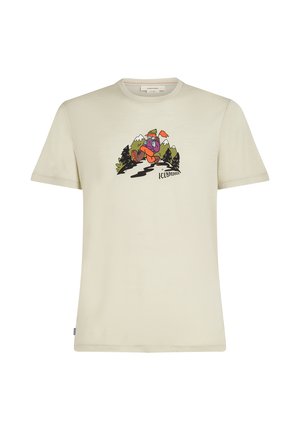 icebreaker WEIGHT TECH LITE CATCH ME OUTS - Print T-shirt - ashen