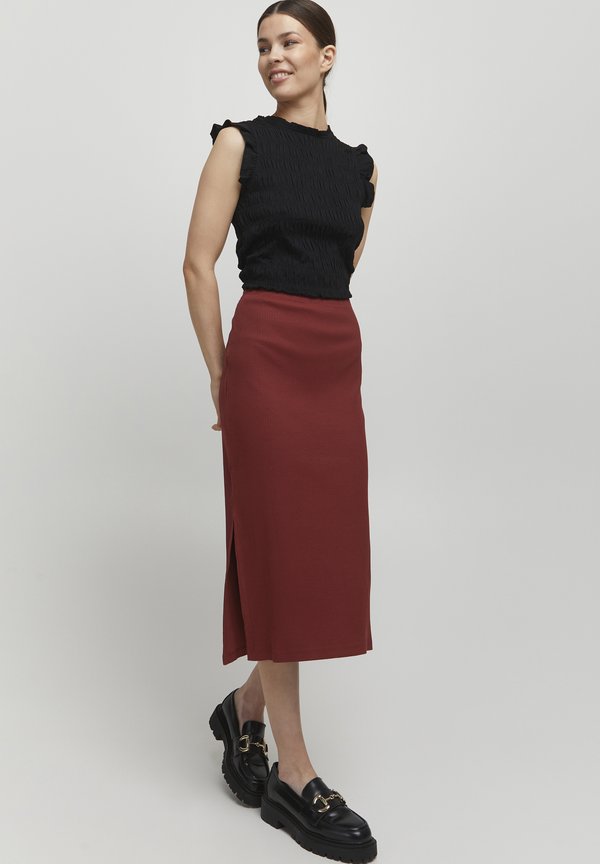 BYPOLINA - Pencil skirt - burnt russet4