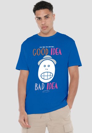 Cotton Soul, ANIMANIACS/GOOD IDEA BAD IDEA - Print T-shirt - royal blue