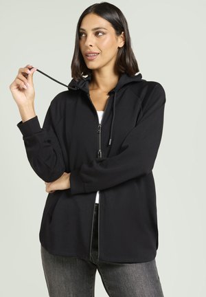 CAPPUCCIO - Felpa con zip - nero