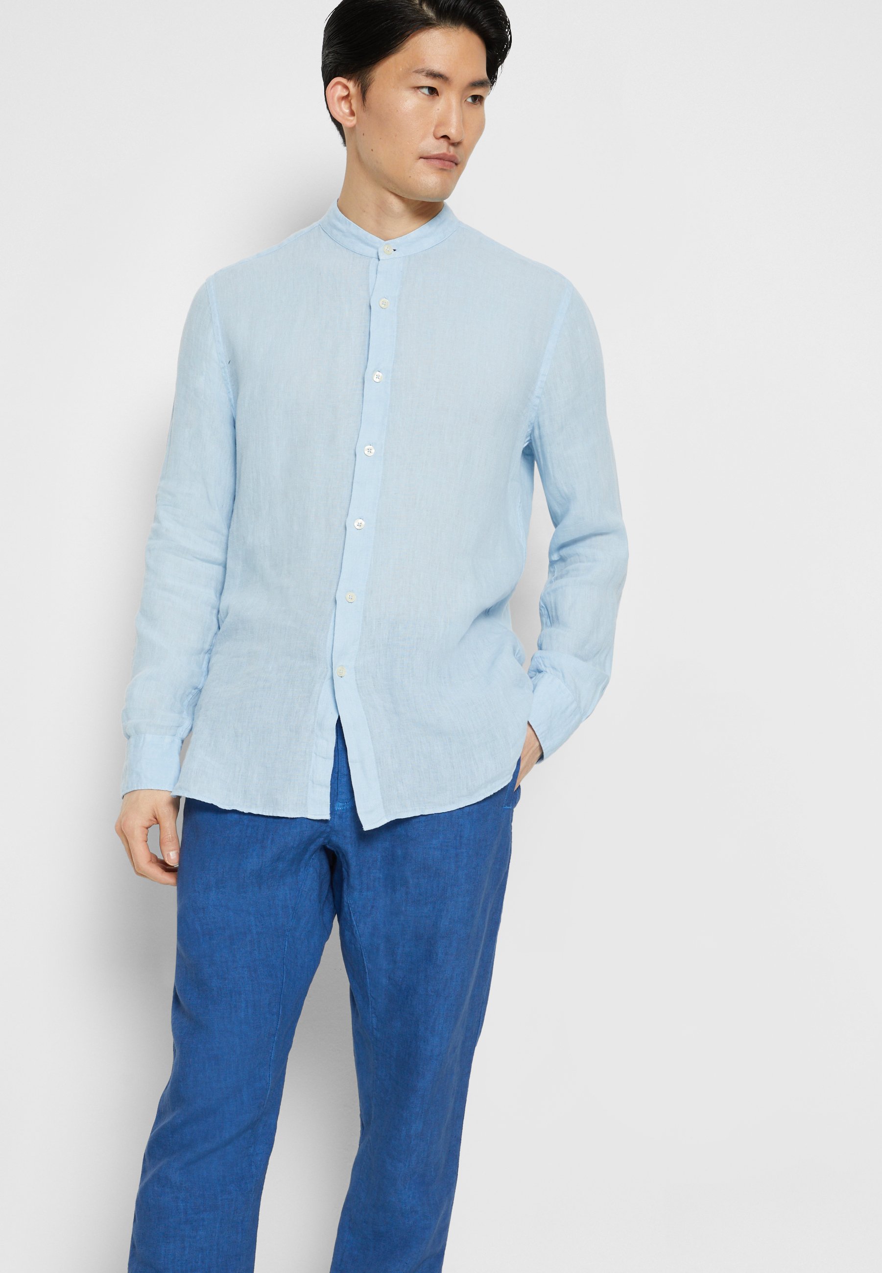 120% Lino PANTALONE UOMO - Broek - blue chinafade/blauw - Zalando.nl