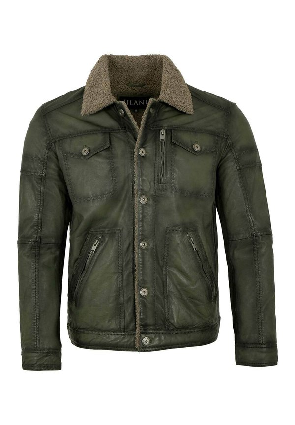 HAJO - Lederjacke - grün