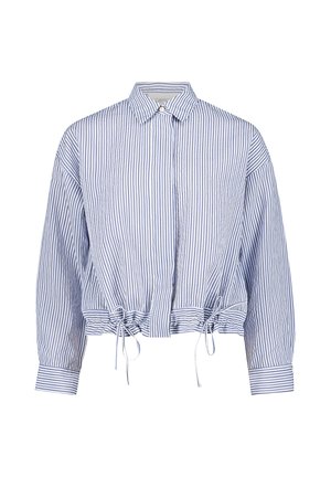 Cartoon, CARTOON MIT RAFFUNG STREIFENBLUSE - Overhemdblouse - blau weiß