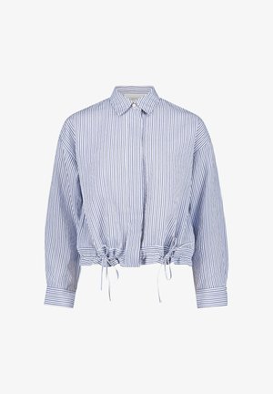 Cartoon, CARTOON MIT RAFFUNG STREIFENBLUSE - Overhemdblouse - blau weiß