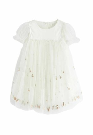 REGULAR FIT - Cocktailklänning - cream embroidered