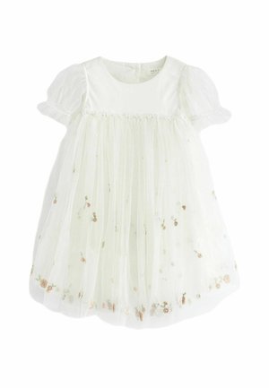 REGULAR FIT - Vestido de cóctel - cream embroidered