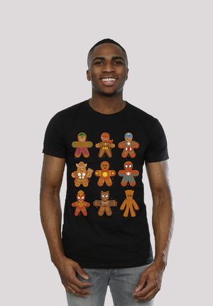 MARVEL UNIVERSE CHRISTMAS LEBKUCHEN AVENGERS  - Print T-shirt - black