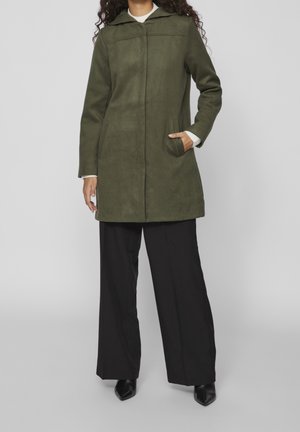 Pitkä takki - dark green
