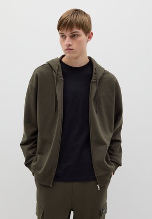 B.ANGEL Felpa con zip - army green