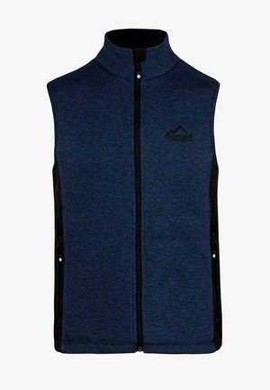 normani Outdoor Sports ÄRMELLOSE OUTDOOR STRICK-FLEECEWESTE MIT SEITENTASCHEN - Weste - navy