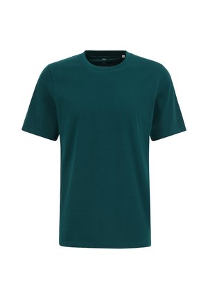 WE Fashion, T-shirts basic - dark green