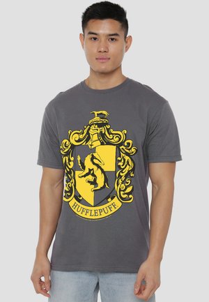 Cotton Soul, HARRY POTTER HUFFLEPUFF CREST - Print T-shirt - anthracite