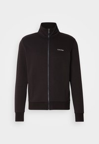 MICRO LOGO MOCK NECK ZIP THROUGH - Zip-up sweatshirt - black