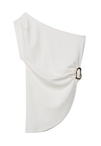 ASYMMETRIC WITH BUCKLE DETAIL - Bluse - beige