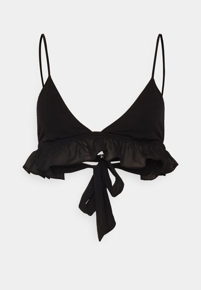 Fleur du Mal LUXE FLUTTER TRIANGLE BRA - Soutien-gorge triangle - black