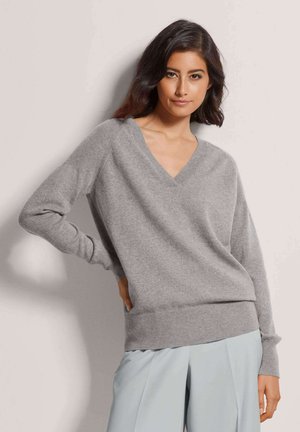 Strickpullover - silver grey   melange