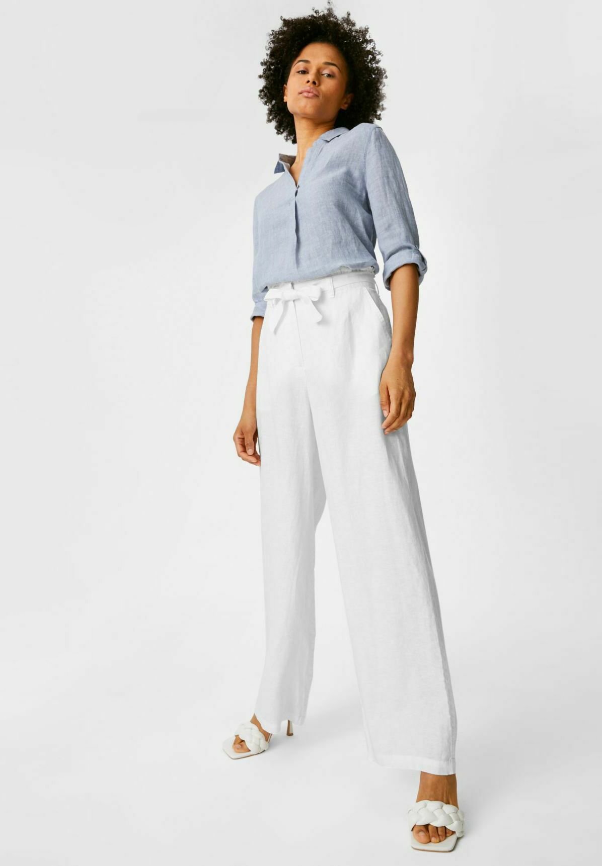 C\u0026A Pantalones - white/blanco - Zalando.es