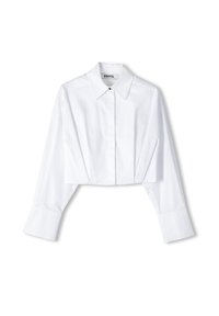 Ipekyol PLEATED CROPPED - Button-down blouse - white - Zalando