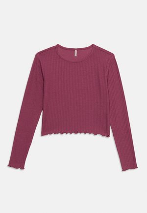 ONLY GIRLS, KOGNELLA O NECK - Long sleeved top - grape nectar