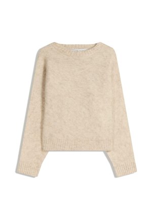 FUZZY - Striktrøje - beige