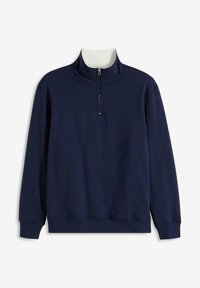 bonprix THERMO- MIT TROYER-KRAGEN GEFÜTTERT - Felpa - blue